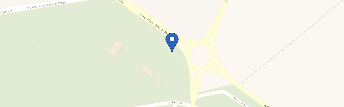 Mapa com a localização da estação Plug Scherer Bom Jesus da Lapa
