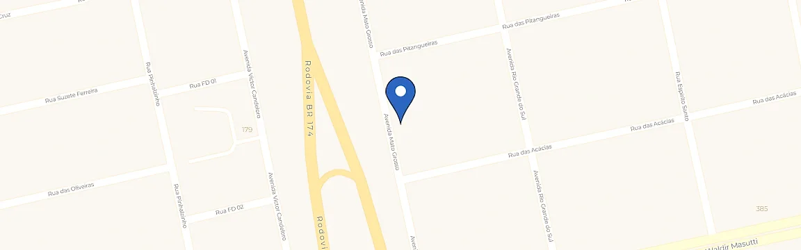 Mapa com a localização da estação Hotel Porto Alegre