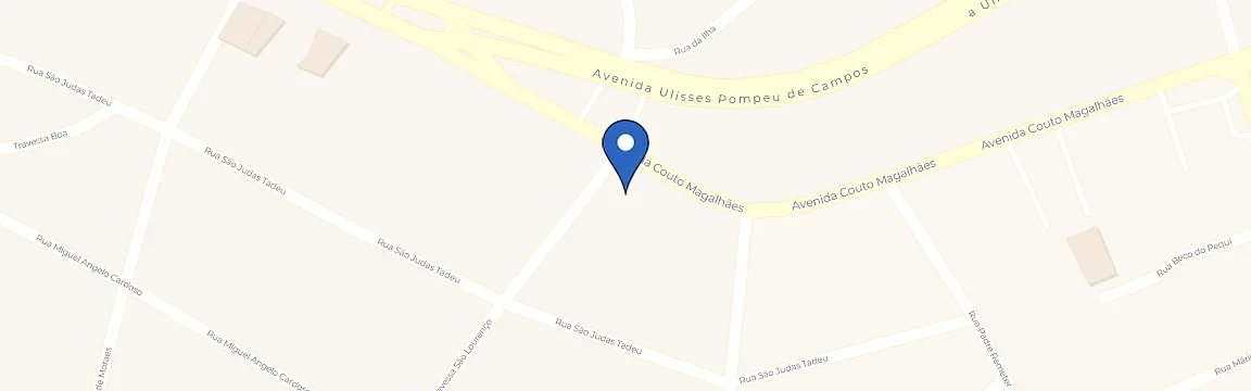 Mapa com a localização da estação Asas Power