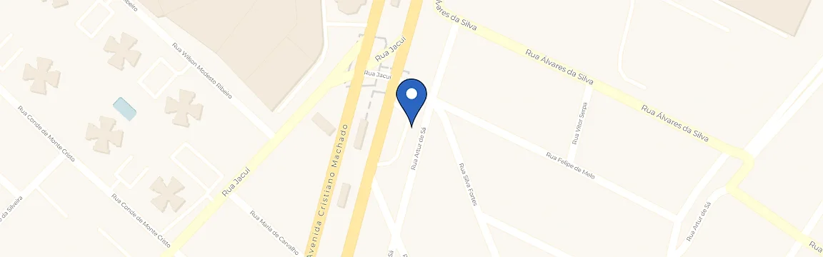 Mapa com a localização da estação Augusto