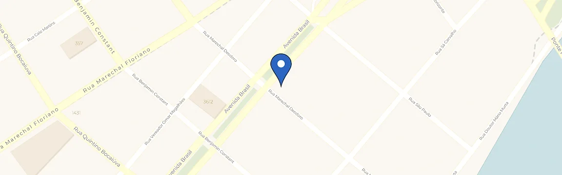 Mapa com a localização da estação Nuflux - Clínica Cafuné