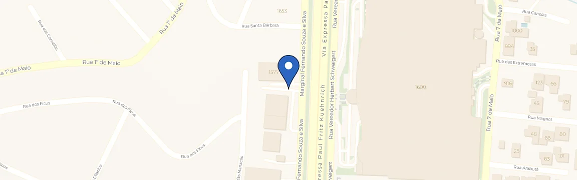 Mapa com a localização da estação SV Charge — Frente Shopping Park Europeu