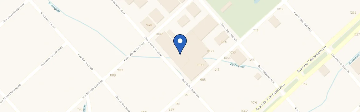 Mapa com a localização da estação Sol Ville Hotel