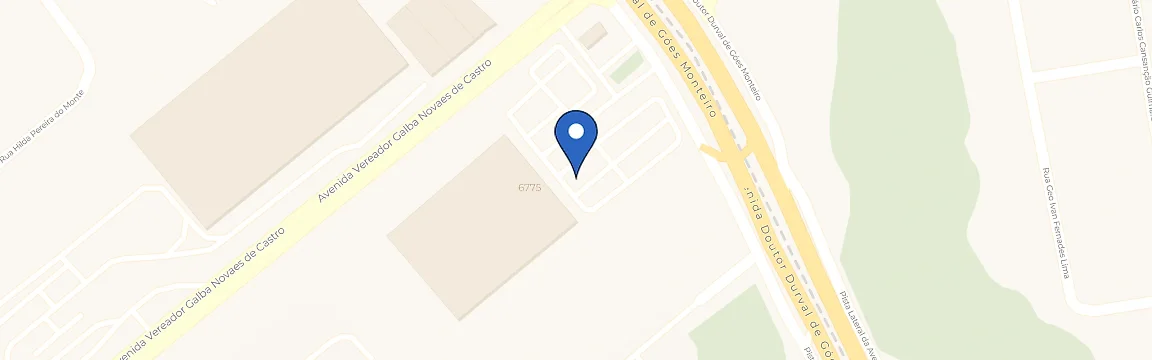 Mapa com a localização da estação Atacadão - Jardim Petropolis