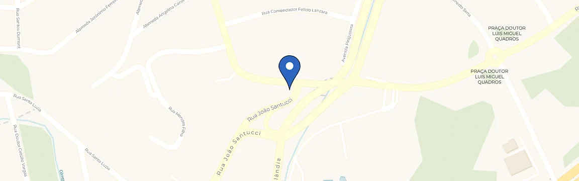 Mapa com a localização da estação Posto Ipiranga