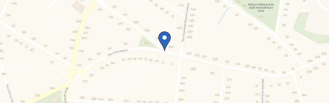 Mapa com a localização da estação SG3 Charger
