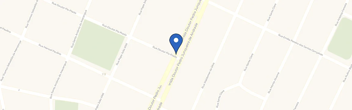Mapa com a localização da estação Rancho