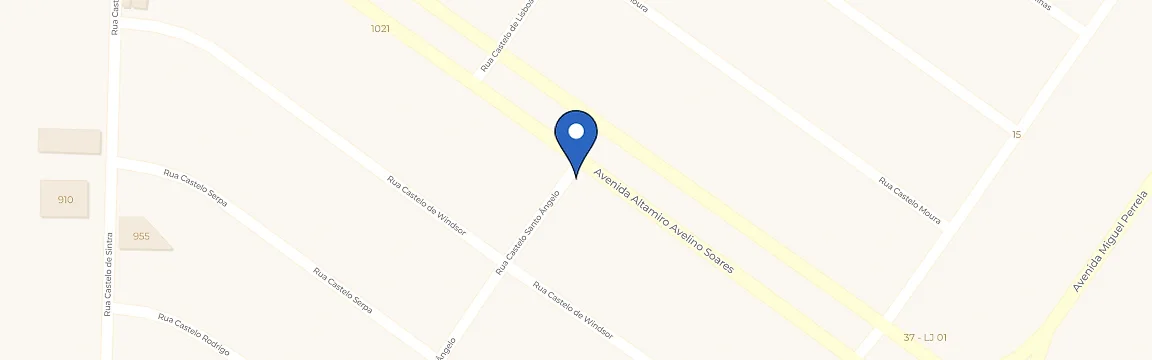 Mapa com a localização da estação LULIPA Solar