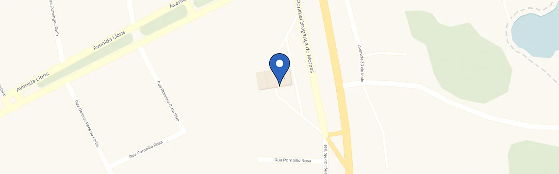Mapa com a localização da estação Posto Maça