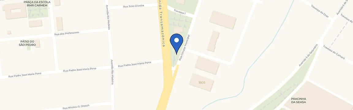 Mapa com a localização da estação Urbano Voltz Praça