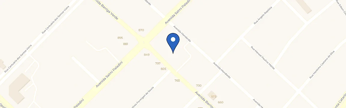 Mapa com a localização da estação Posto Ipiranga