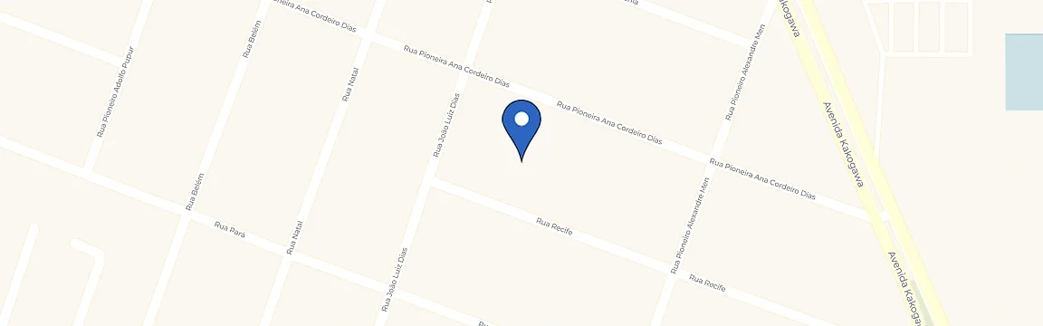 Mapa com a localização da estação Bionova Ramos