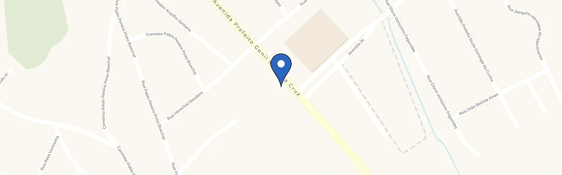 Mapa com a localização da estação Posto Ross