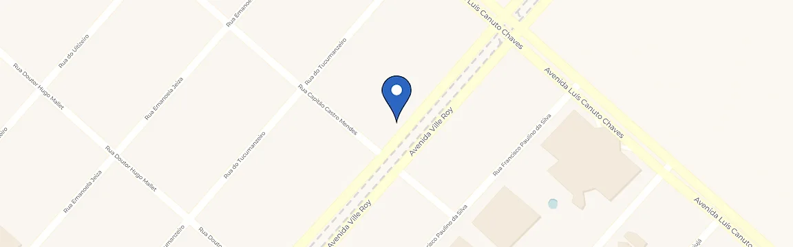 Mapa com a localização da estação de Recarga