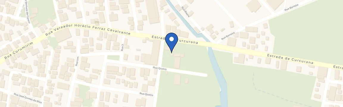 Mapa com a localização da estação Posto Dislub Curcurana