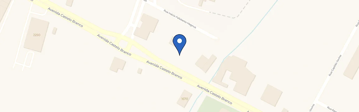 Mapa com a localização da estação SolarMed