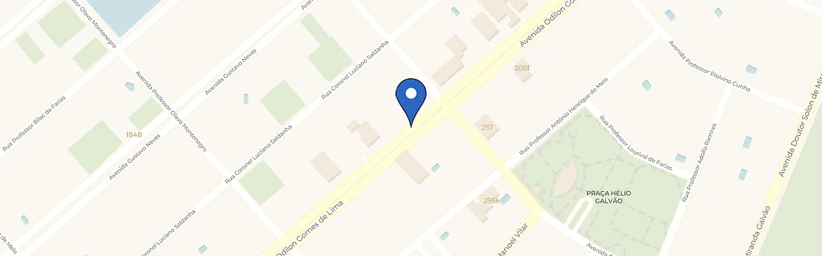 Mapa com a localização da estação Poty Charge - Burnfit Cidade Jardim
