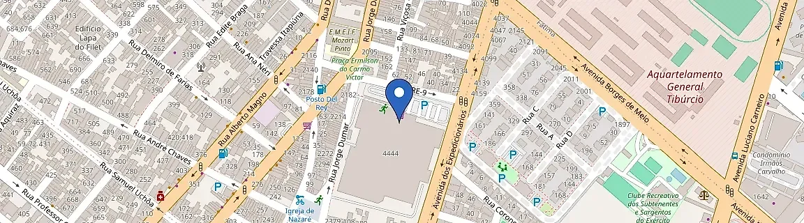 Mapa da estação Assaí Montese