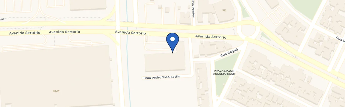 Mapa da estação Zletric | Sicoob Av Sertório
