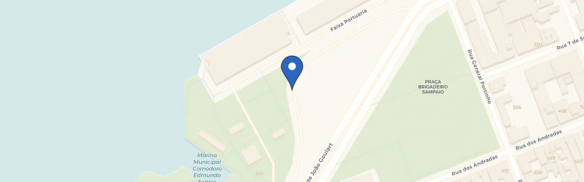 Mapa da estação Cais Embarcadero