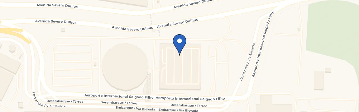 Mapa da estação Aeroporto Salgado Filho