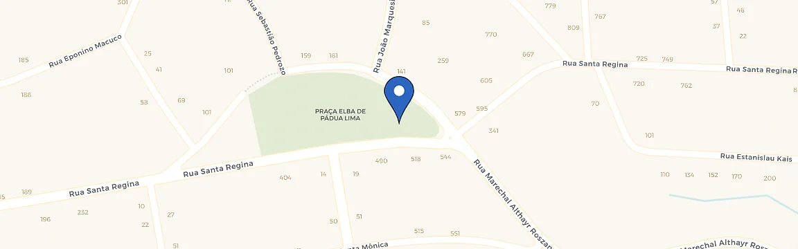 Mapa da estação Super A Atacadista
