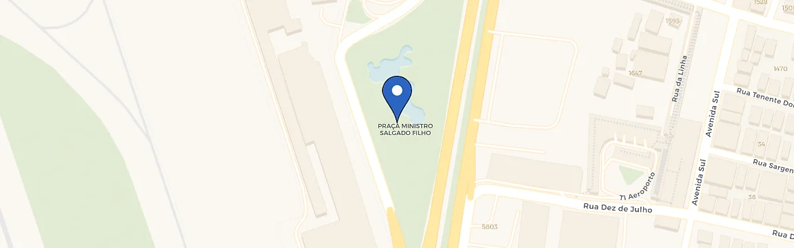 Mapa da estação Zletric - Aeroporto Recife