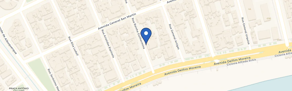 Mapa da estação Cond. Guilhermina Butler Service