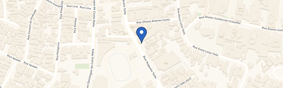 Mapa da estação HS Recharge - Madero Algusto Tolle