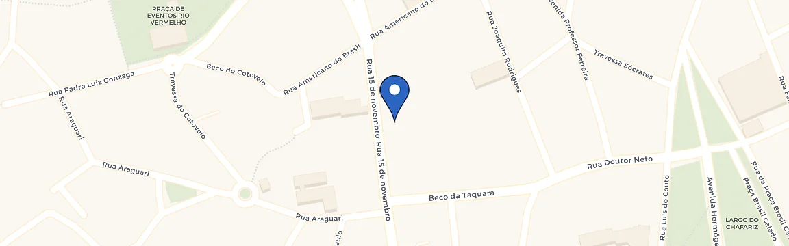 Mapa da estação Pousada Vila Boa