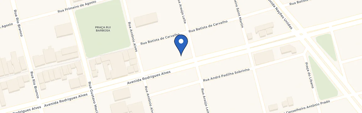 Mapa da estação Posto Ipiranga Rebucci