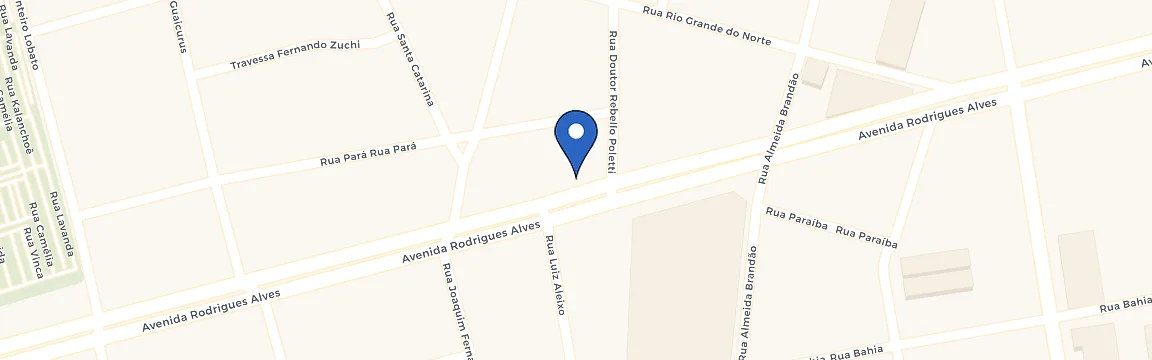Mapa da estação Proeste Renault Bauru