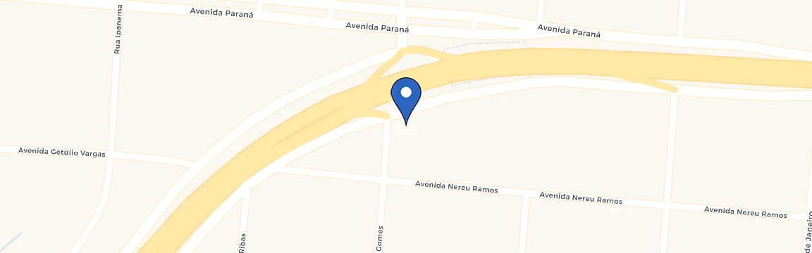 Mapa da estação Auto Posto Matelandia Ipiranga