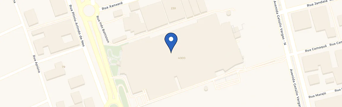 Mapa da estação Shopping Pátio Chapecó