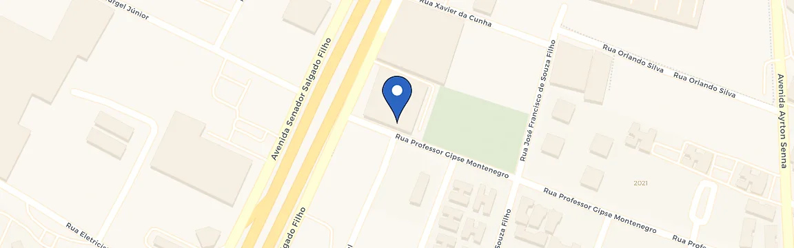 Mapa da estação Audi Center Natal