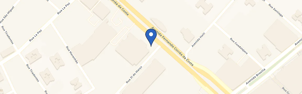 Mapa da estação Audi Center Cuiabá