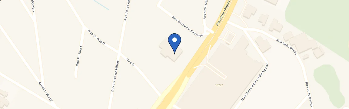 Mapa da estação Hotel Odara