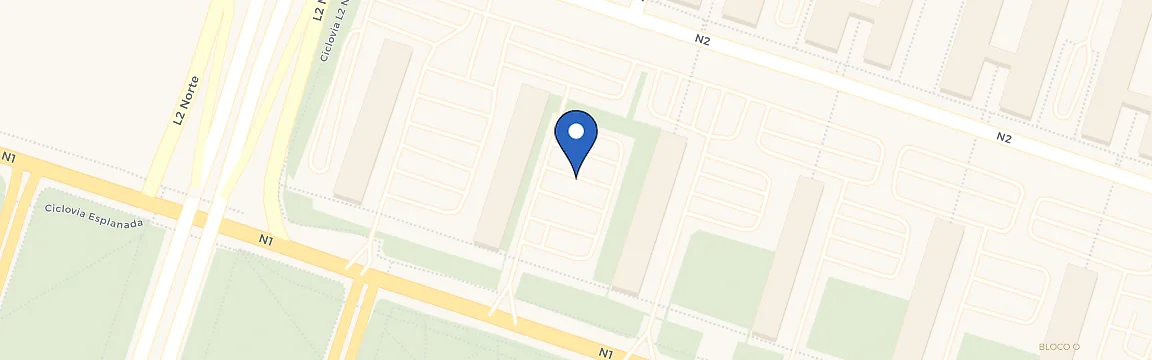 Mapa da estação Ministério Da Economia - Bloco K