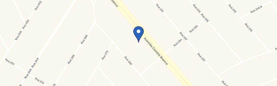 Mapa da estação Hotel Castle Inn Goiânia