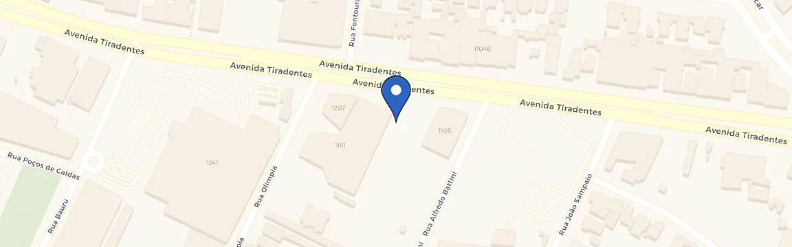 Mapa da estação Hotel Thomasi Londrina