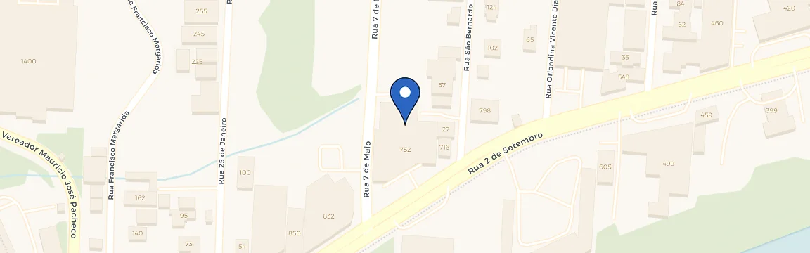 Mapa da estação DVA BYD Blumenau