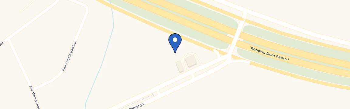 Mapa com a localização da estação Shell Recharge | Posto Atibaia