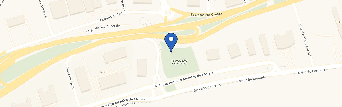Mapa da estação Nissan São Conrado