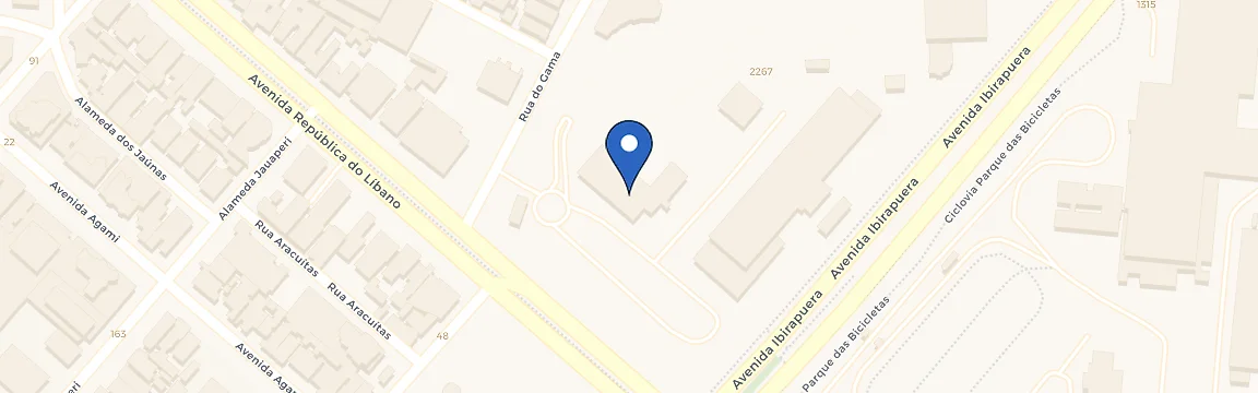 Mapa da estação Clube Atlético Monte Líbano - Zletric