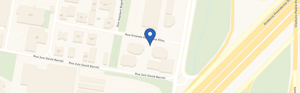 Mapa da estação Centro Empresarial Aquarius