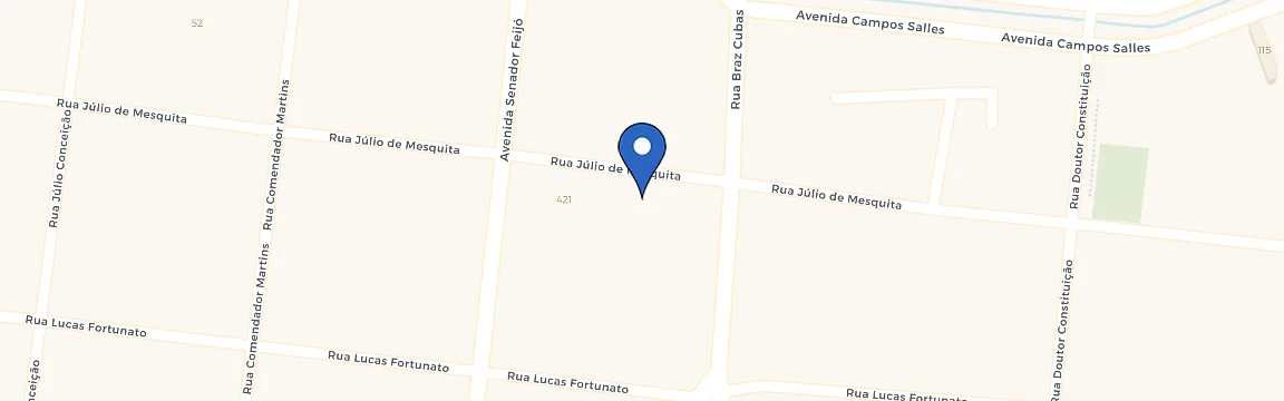 Mapa da estação Audi Center Santos