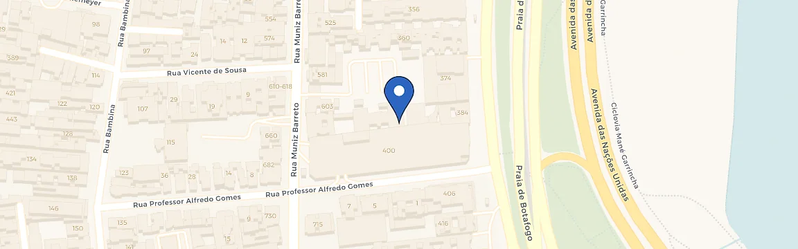 Mapa da estação Botafogo Praia Shopping