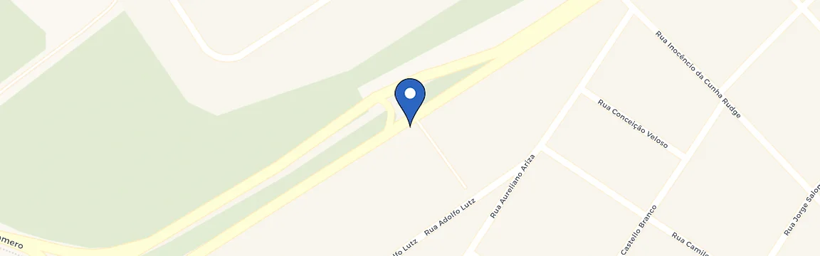 Mapa da estação Clube de Tiro Alto Tiete