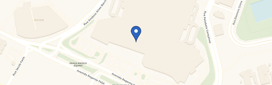 Mapa da estação Shopping Anália Franco