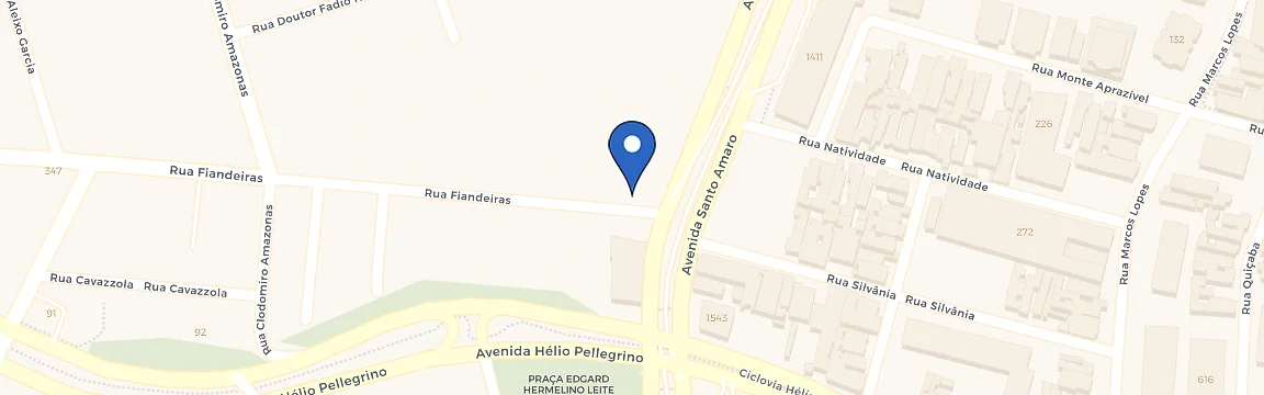 Mapa da estação Itaim Quadrangle